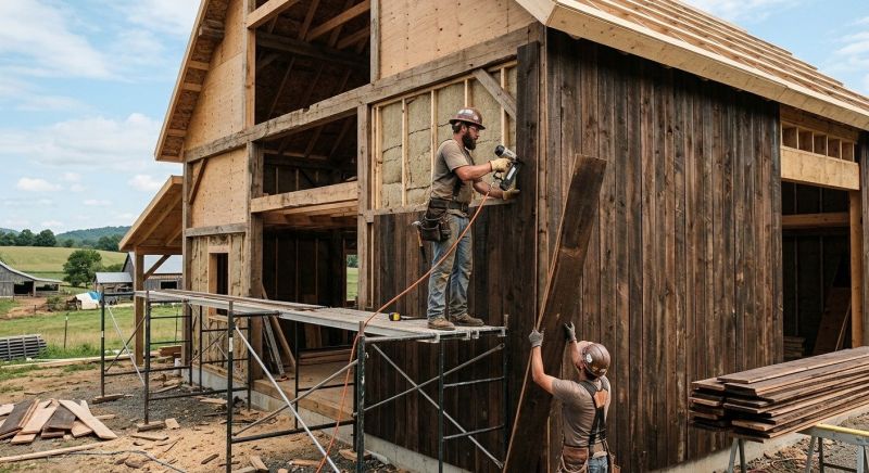 Barn Siding Installation in Rye, NH