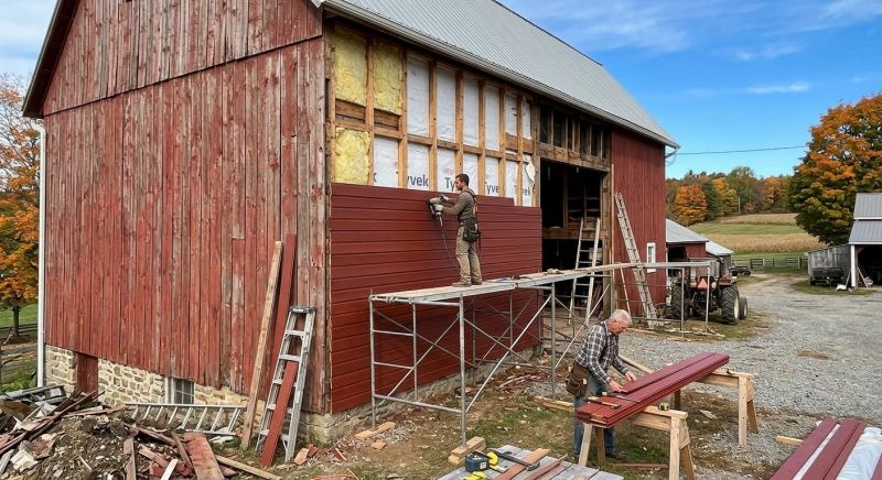 Barn Siding Replacement in Rochester, NH
