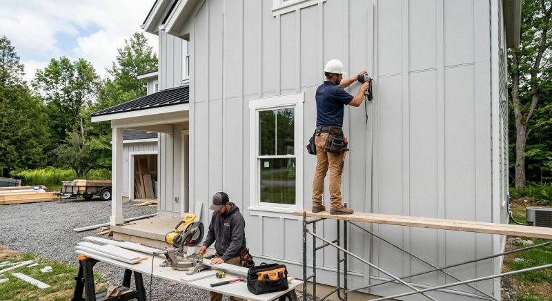 Batten Siding Installation in Wells, ME