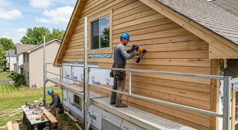 Cedar Siding Installation in Acton, ME