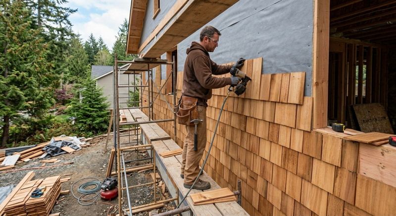 Cedar Siding Installation in Buxton, ME
