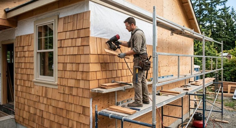 Cedar Siding Installation in Durham, NH