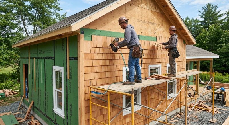 Cedar Siding Installation in York County, ME