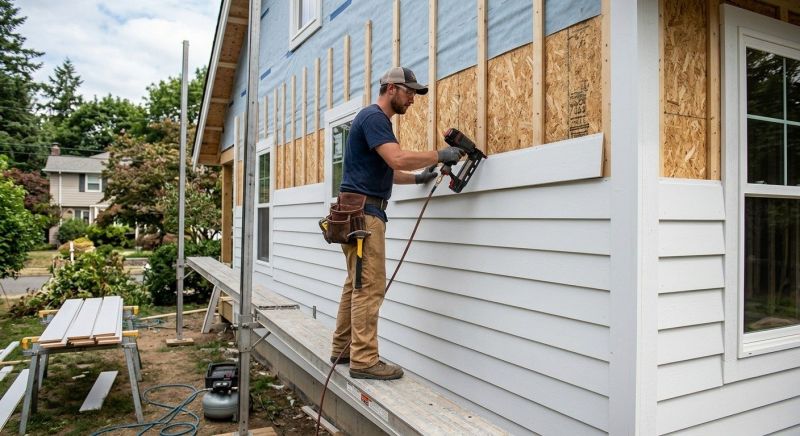 Clapboard Siding Installation in Wells, ME