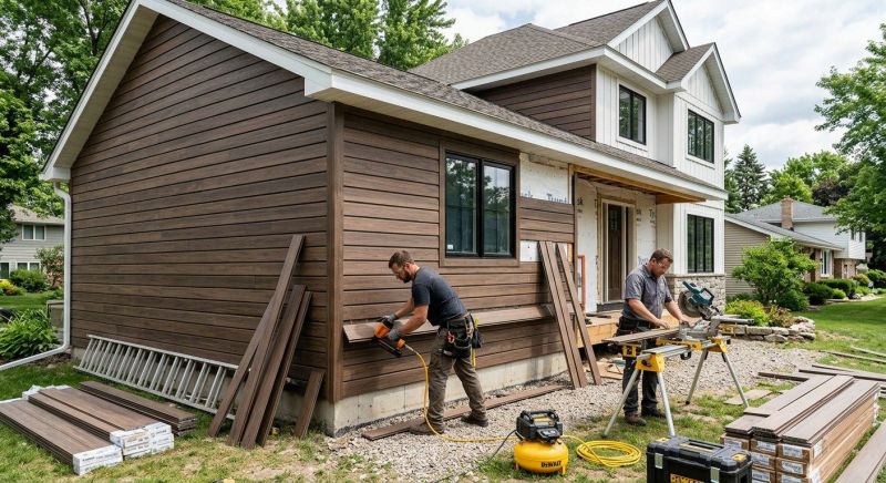 Composite Siding Installation in Wells, ME