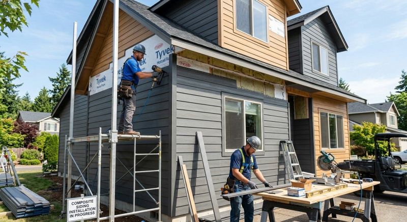 Composite Siding Installation in Saco, ME