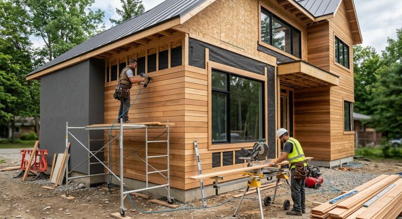 Faux Wood Siding Installation in Berwick, ME