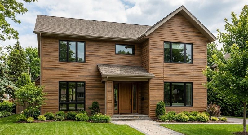 Faux Wood Siding Installation in Dover, NH