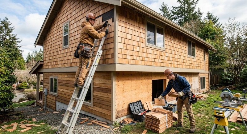 Hardwood Siding Installation in Acton, ME