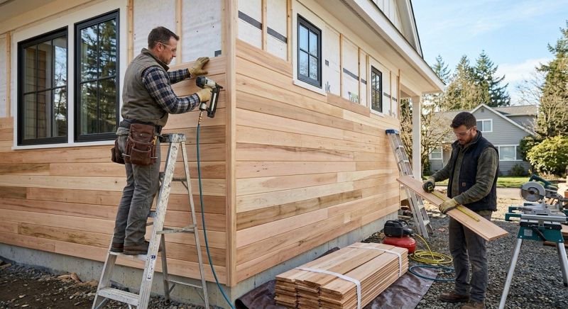 Hardwood Siding Installation in Dover, NH