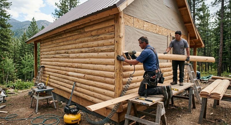 Log Siding Installation in Berwick, ME