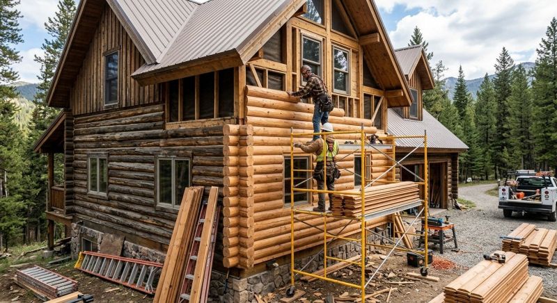 Log Siding Installation in Cape Neddick, ME