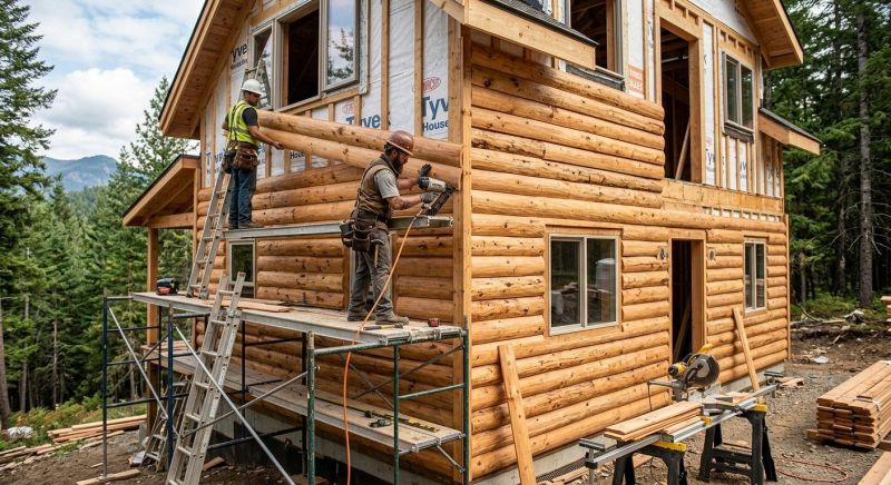 Log Siding Installation in Scarborough, ME