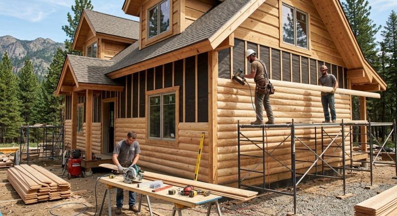 Log Siding Installation in South Berwick, ME