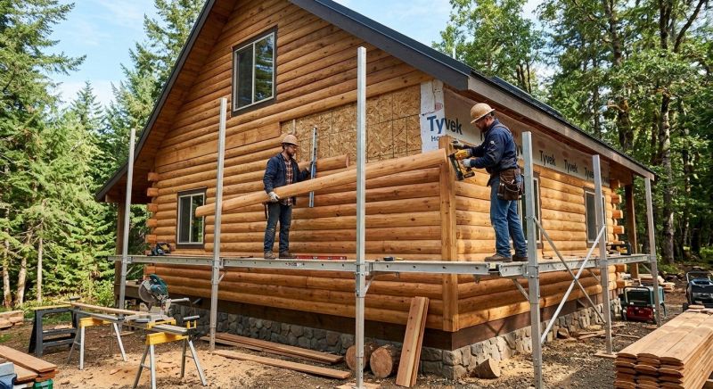 Log Siding Installation in Waterboro, ME