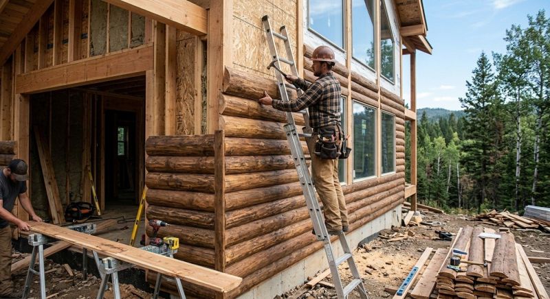 Log Siding Installation in Waterboro, ME
