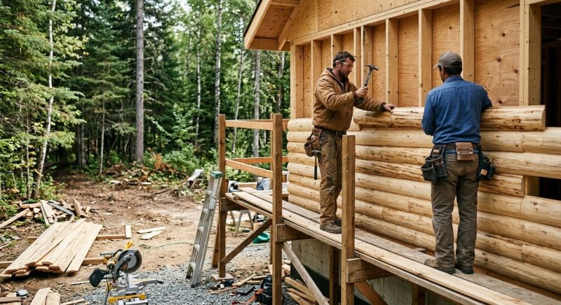 Log Siding Installation in York, ME
