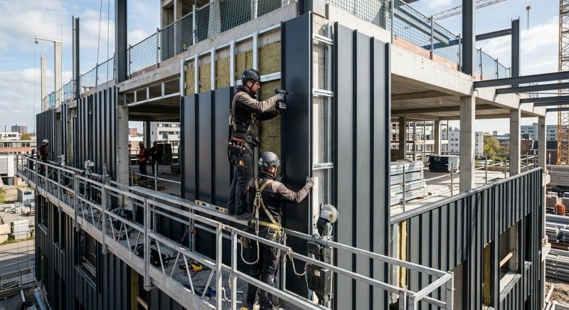 Metal Cladding Installation in Wells, ME