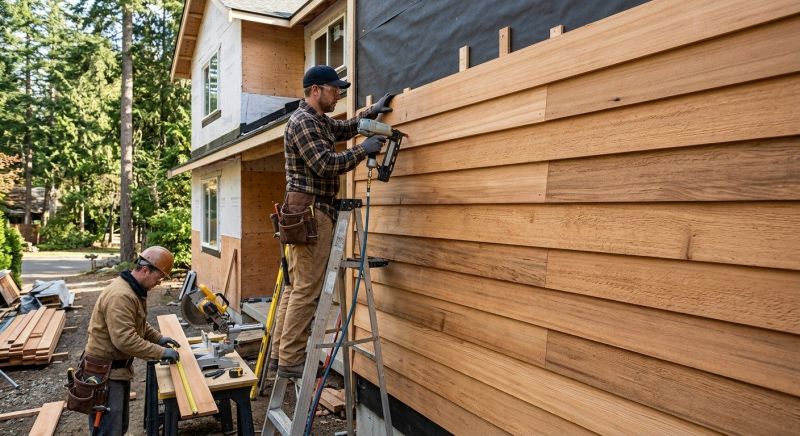 Rustic Siding Installation in Wells, ME