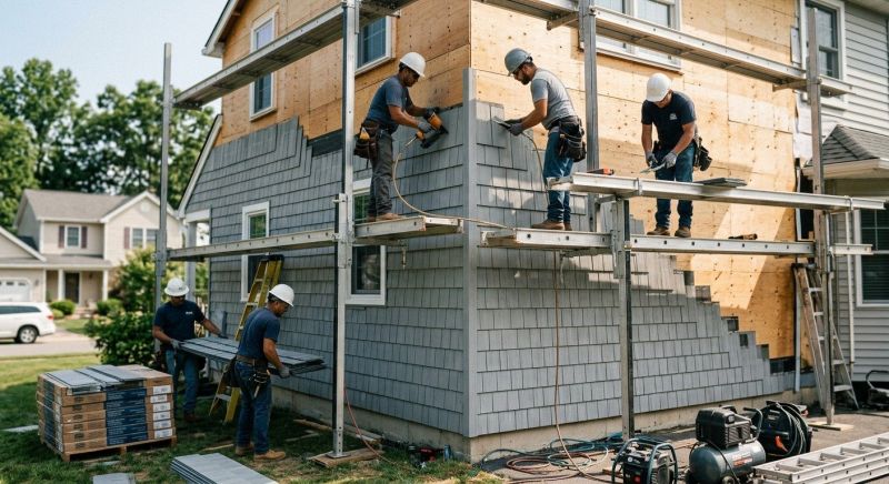 Shingle Siding Installation in Wells, ME