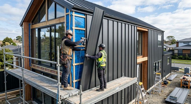 Steel Cladding Installation in Wells, ME