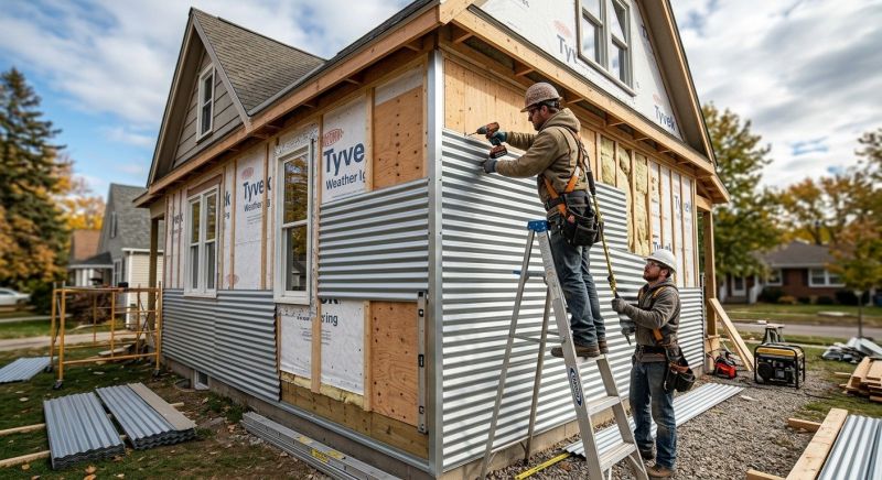 Tin Siding Installation in Wells, ME