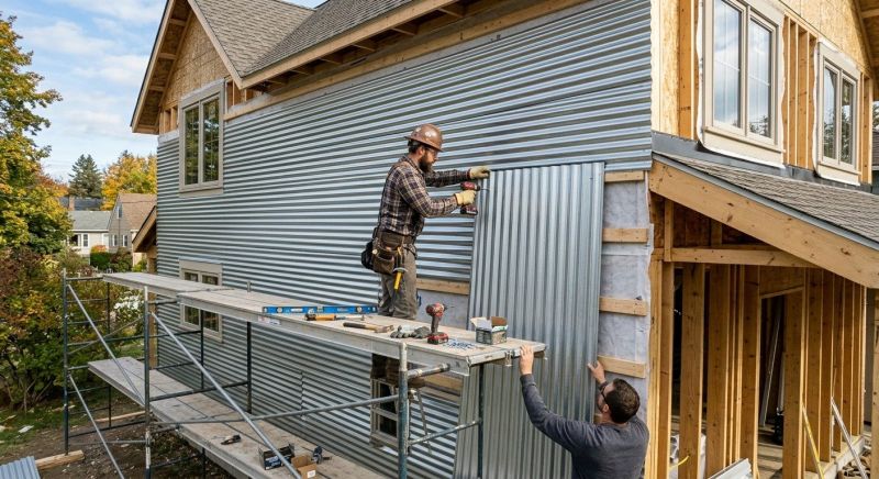 Tin Siding Installation in Wells, ME
