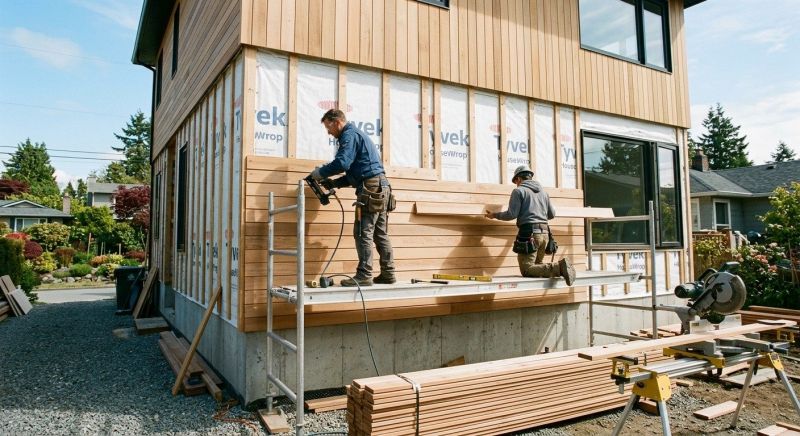 Wood Cladding Installation in Acton, ME