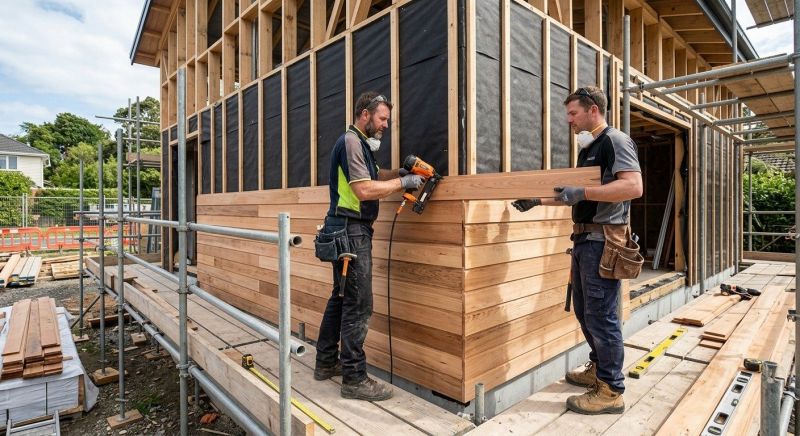 Wood Cladding Installation in Eliot, ME
