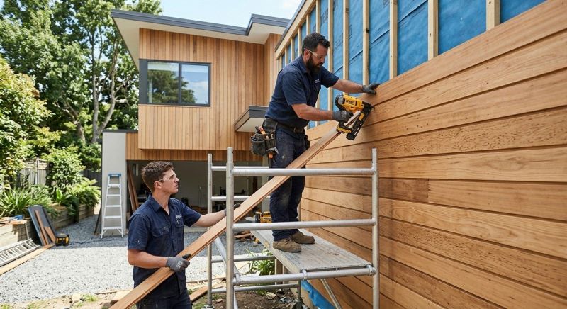 Wood Cladding Installation in Ogunquit, ME