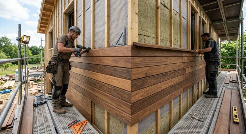Wood Cladding Installation in Ogunquit, ME