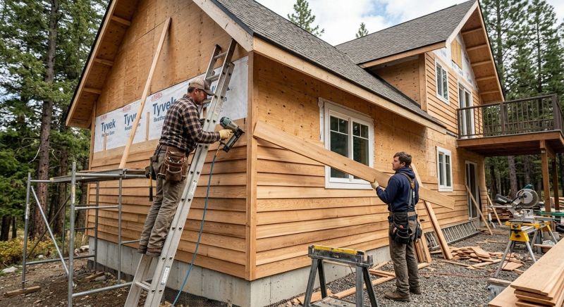 Wood Siding Installation in Wells, ME